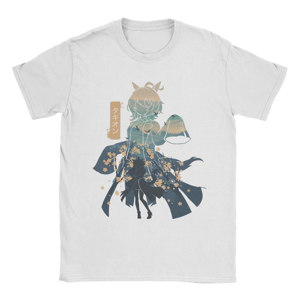 Mens Agnes Tachyon Uma Musume Anime T Shirts 100 Cotton Clothing Creative Short Sleeve Crewneck Tees Gift Idea TShirts
