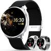 Elfofle S51 Smartwatch Rund 1,39'' TFT 360x360 BT 5.2 Armband + 2 Armbänder