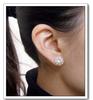 Korean imitation Rhinestones crystal fashion jewelry shining zircon OL sunflowers round earrings for women