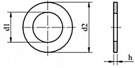 Standard Washers M27 Hot Dip Galvanized Din 125 2 Pcs