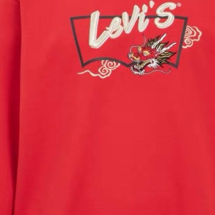 Levis Year Of The Dragon Limited Edition Embroidered Auspicious Dragon Crewneck Sweatshirt Men sweatshirt A7812-0000
