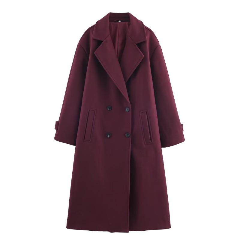 Womens Oversized Wool Blend Coat Winter