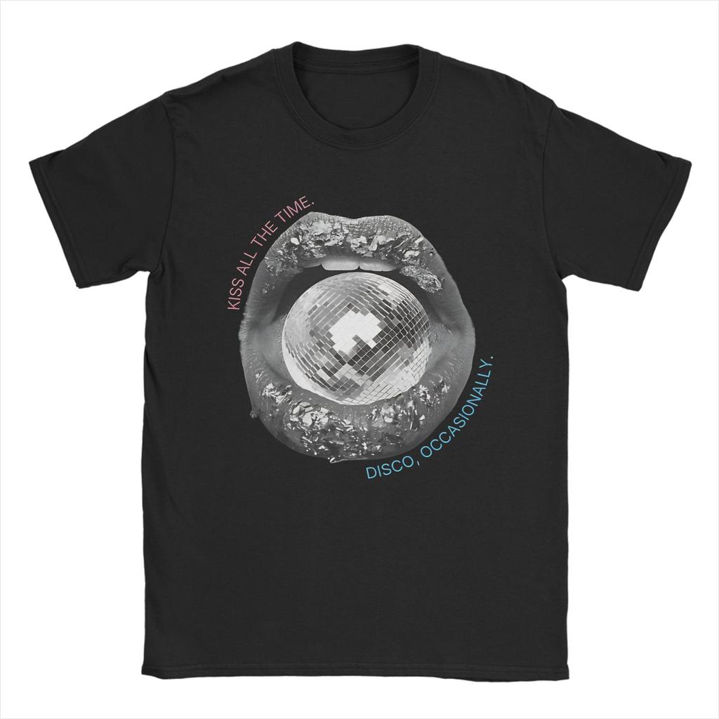 Kiss All The Time Disco Occasionally 2026 Unisex T Shirt Casual Tees Short Sleeve Round Neck TShirt 100 Cotton Graphic Tops