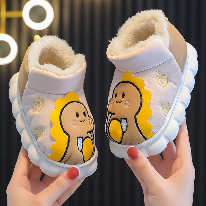 

Мальчики хлопковая обувь водонепроницаемая новая маленький динозавр детская утолщенный бархат термообувь студент уличная снежная хлопковые сапоги 34/35 yards inner length 21.5cm хаки