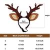 KUDES Dog Cat Christmas Reindeer Antlers Headband Classic Adjustable Elk Hat Headwear Pet Deer Cospaly Costumes Accessories (M(for Small Medium
