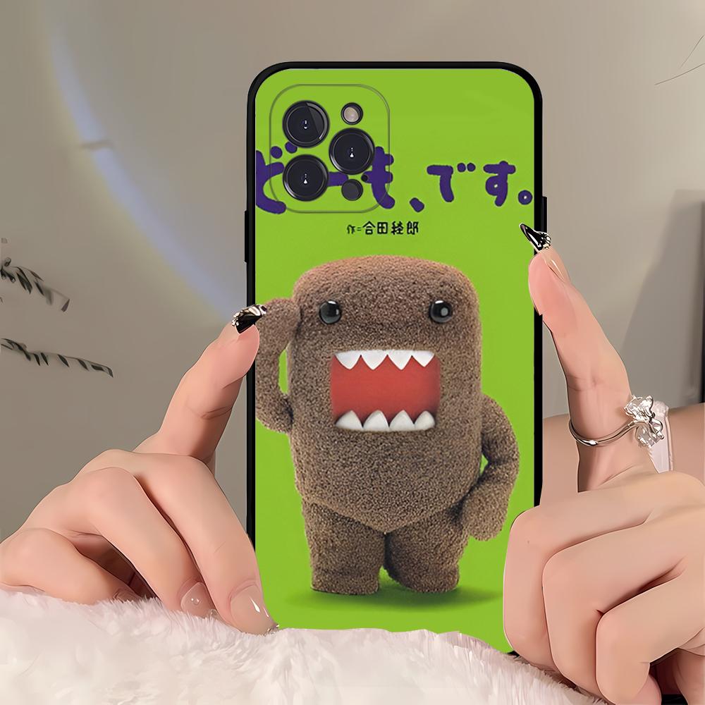 Cute Domo kun  Phone Case For iPhone 16 15 14 11 12 13 Mini Pro XS Max Cover 6 7 8 Plus X Funda Shell