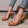 Women's Plus Size High Heel Open Toe Stiletto Sandals