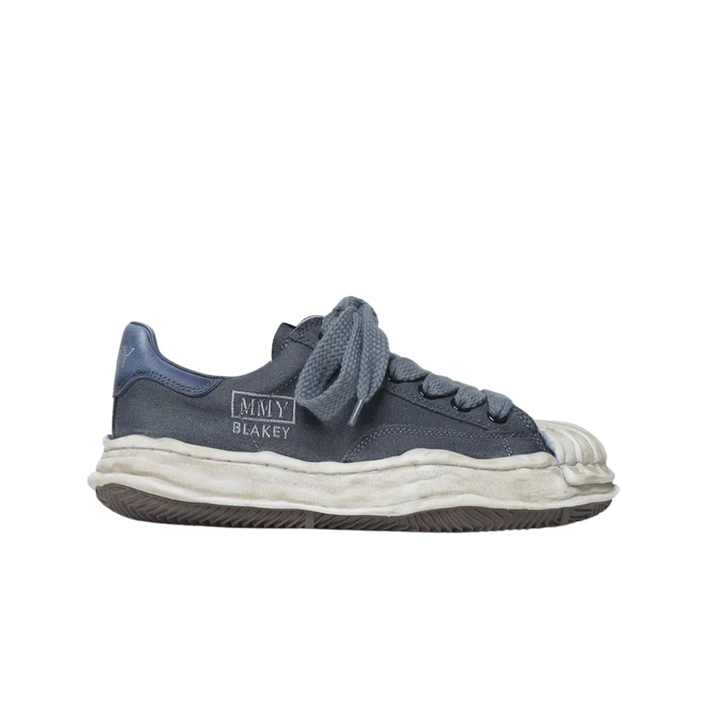 Maison Mihara Yasuhiro Blakey Og Sole Canvas Over Dyed Low-top Sneakers Black