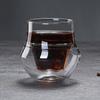 Creative Tea Glass Cup Double Wall Design Transparent Glass Coffee Mug Restaurant Glass Mugs Double Wall Glass Mug Drinkware