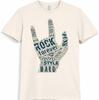 Rock Forever T-Shirt Rock and Roll Hand Sign Graphic Retro Music Tee