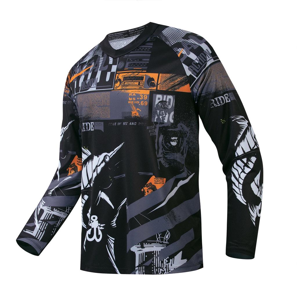 Nowe 2024 Wędkarskie ubrania z długim rękawem Kemping Piesze wycieczki Kolarstwo T-shirt Anty UV Wędkarskie ubrania Szybkoschnące koszulki