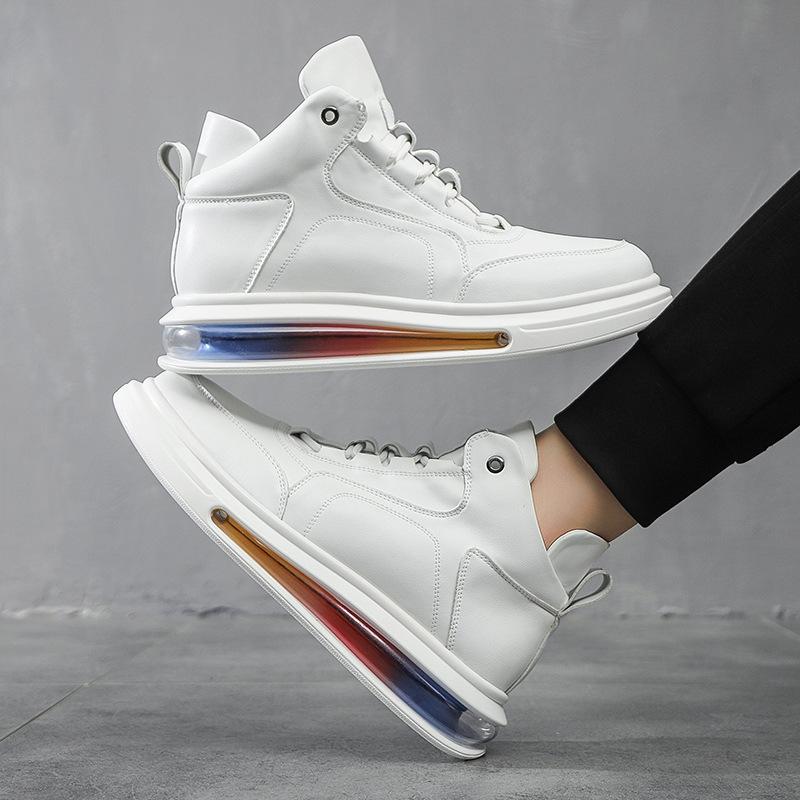 

Китайские мужские туфли на воздушной подушке, повседневные туфли на радужной подошве, мужская корейская версия, осень и зима, новый персонализированный модный бренд с европейскими профессионалами 43