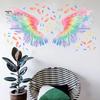 Wall Sticker Vibrant Color Angel Wings Wall Art Decal Creative Removable Sticker for Home Decoration