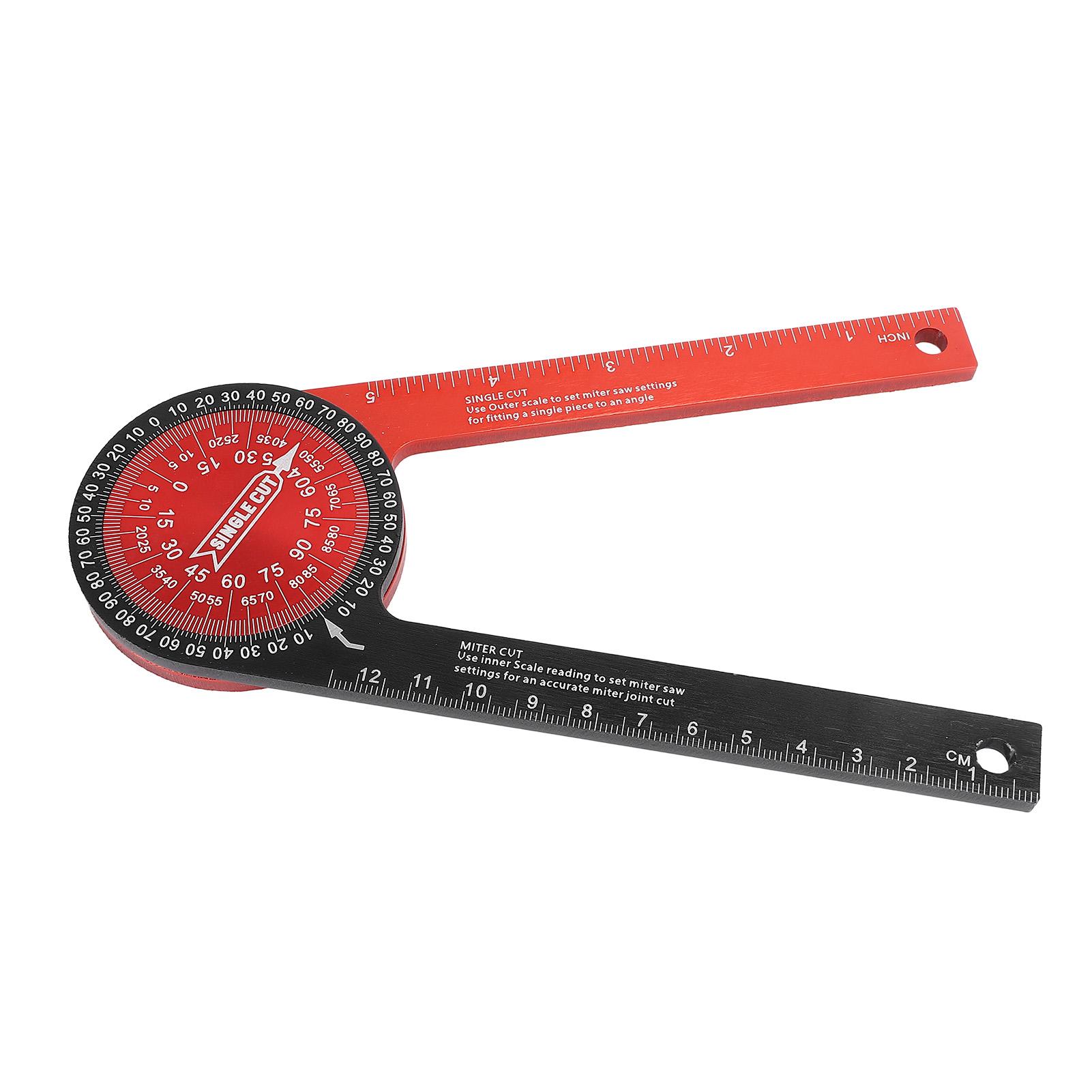 

Угломер для торцовочной пилы 360 градусов Алюминиевый сплав Позиционер для резки Угловая линейка для торцовочной пилы