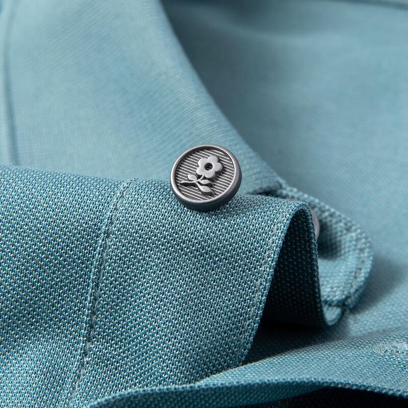 Men's Silk Blend Pique Polo Shirt