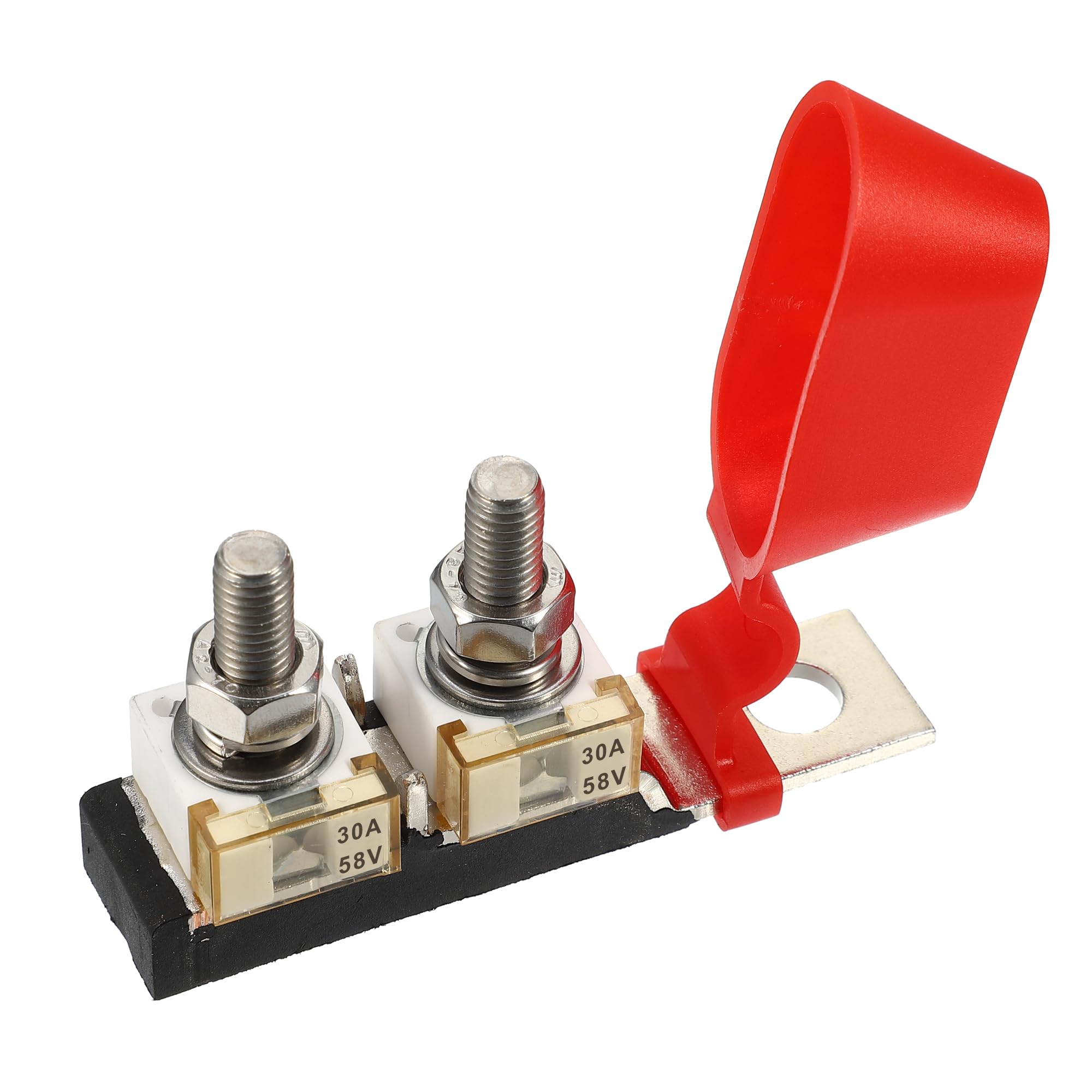 ACROPIX Terminal Fuse Block Kit Double Stud Max Voltage 58V 30A серебряный