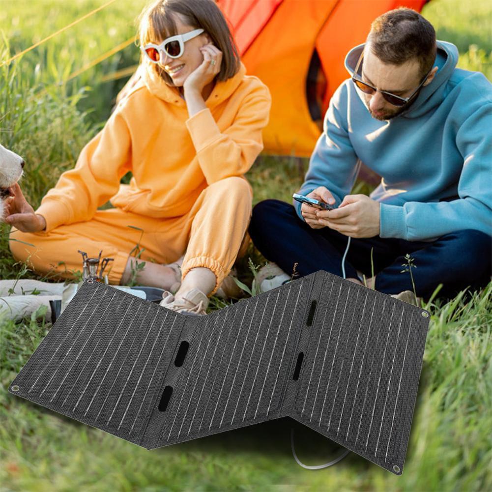 Outdoor Foldable Solar Panel 45W 5V 9V 12V Solar Phone Charger Waterproof Portable Solar Battery Solar Power Bank for Travel