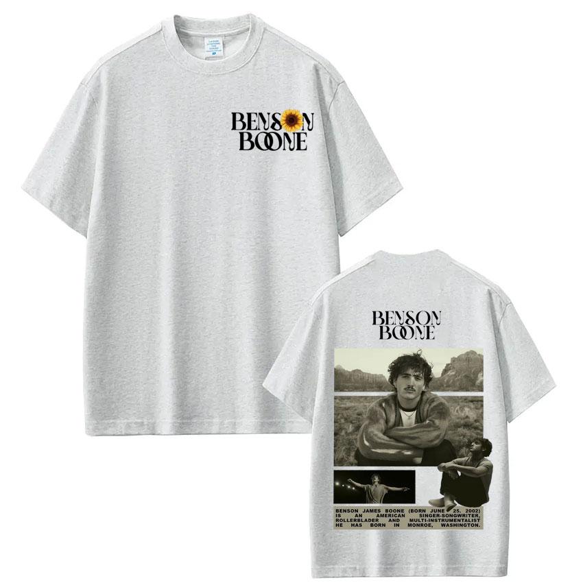 

Benson Boone Retro Music Vintage Graphic Tees Men Women Short-sleeved Cotton Hip-hop T-shirts Summer Fashion Gothic Punk T-shirt 4XL