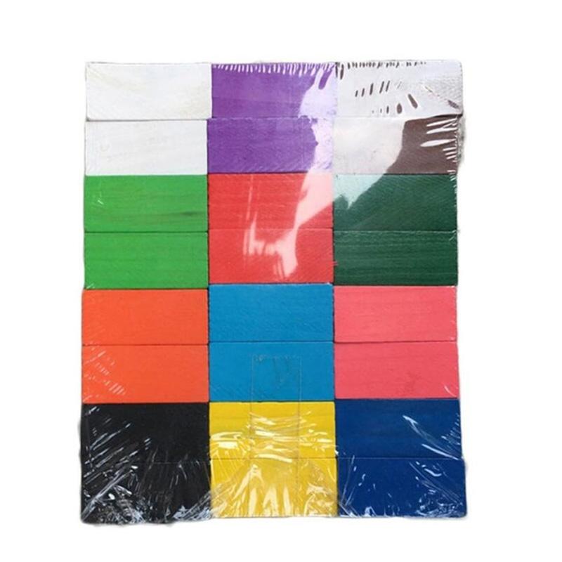 120 teile/satz Kinder Farbe Sortieren Regenbogen Holz Domino Blöcke Frühen Pädagogisches Holz Spielzeug Kinder