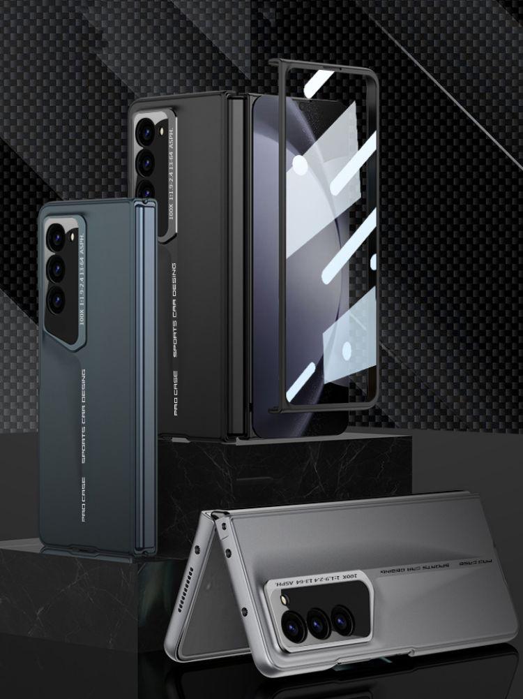 Fashion Sport Car Design Frosted Hard PC Back Cover Case for Samsung Galaxy Z Fold 6 5 4 3 with Glass Screen Film
