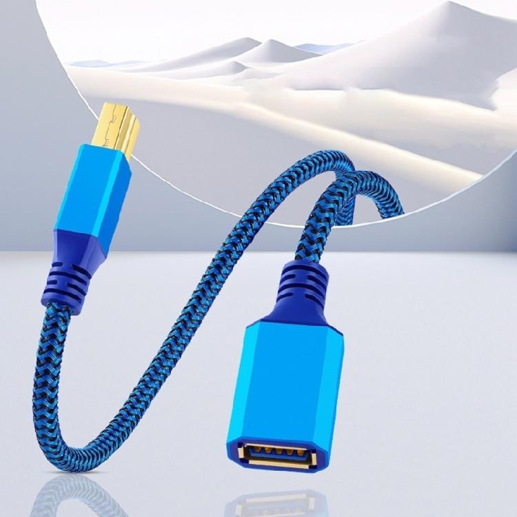 USB 3.0 Data Link Cable, Female-A to Type-B Male Route with 5 Gbps Transfer and Molded Strain Relief Both Cable Ends for Equipment
