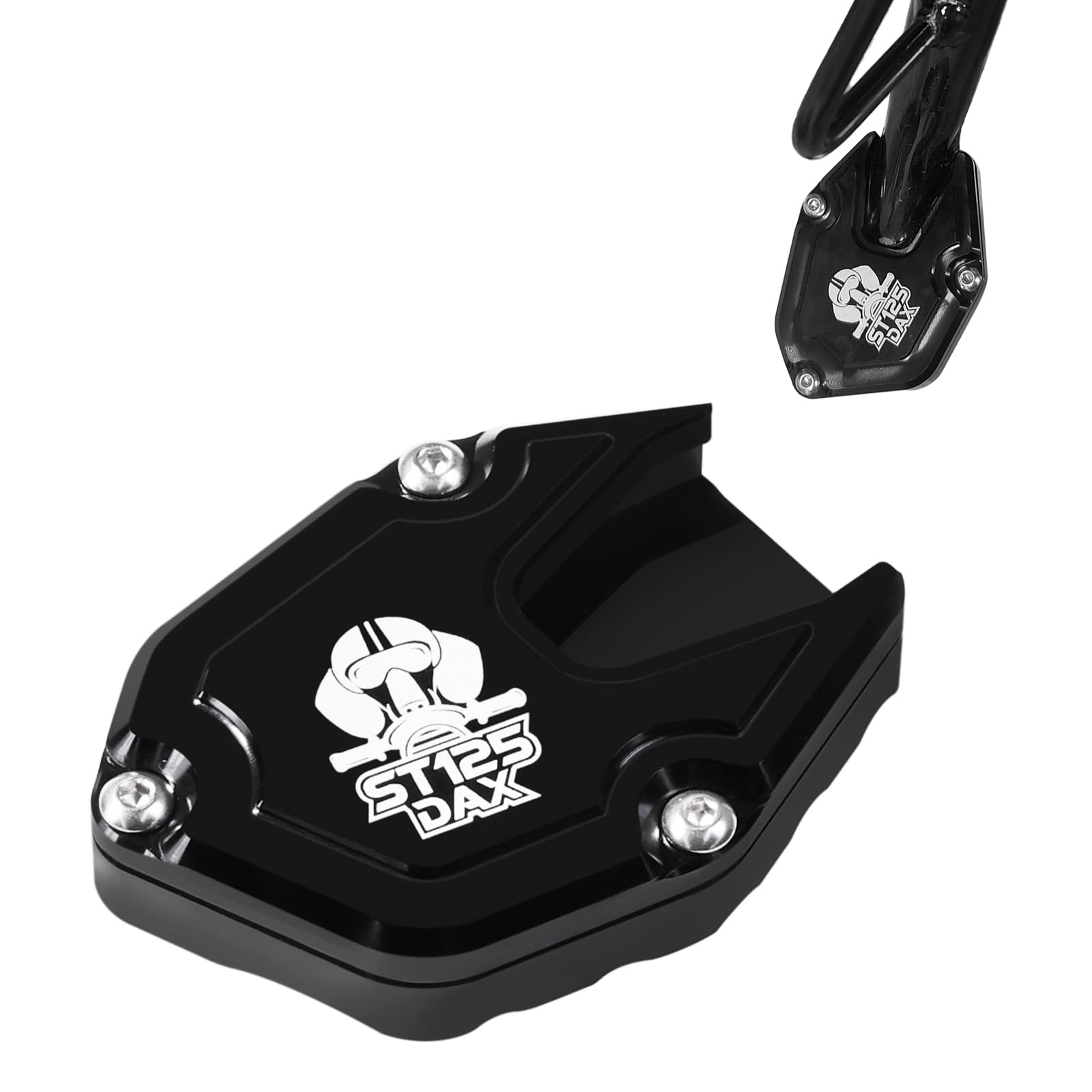 

DAX 125 ST125 Пластина боковой подставки Алюминиевый сплав ЧПУ Нескользящая Защита от опрокидывания Защита от проседания Велосипедная подножка DAX 125 чёрный