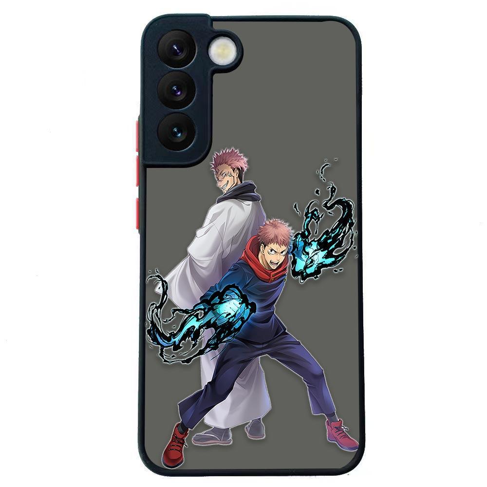 Jujutsu Kaisen Anime Shockproof Matte Case For Samsung Galaxy S22 Ultra S21 S20 FE S10 S9 S8 S10E Lite Plus 5G Shell Funda Cover