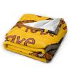 Cute Punch Monkey Knitted Blankets Velvet Warm Throw Blankets for Home Couch Bedspread