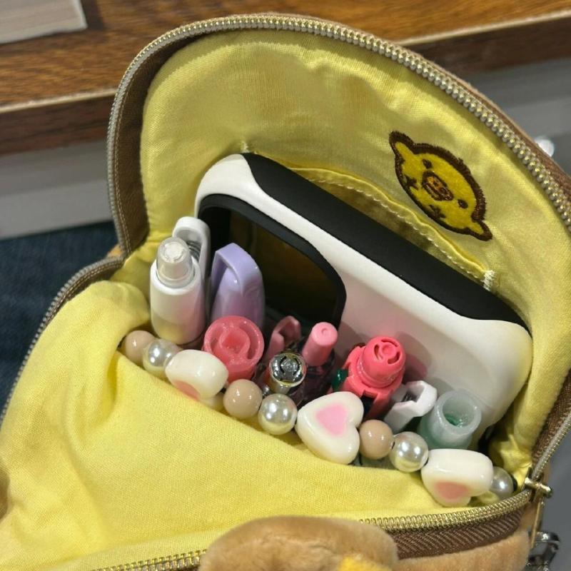 Cute Standing Posture Self Deprecating Bear Storage Pen Bag Large Capacity Multifunctional Students Stationery Bag