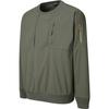 SALOMON Logo Letter Print Pattern Crew Neck Long Sleeve Sweatshirt Men Sweatshirt Olive-Green LC2570000