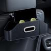 Multifunctional Car Back Seat Storage Organizer Scratch-Resistant Tissue Box With 2 Cup Holders Universal Stowing Space Tidying
