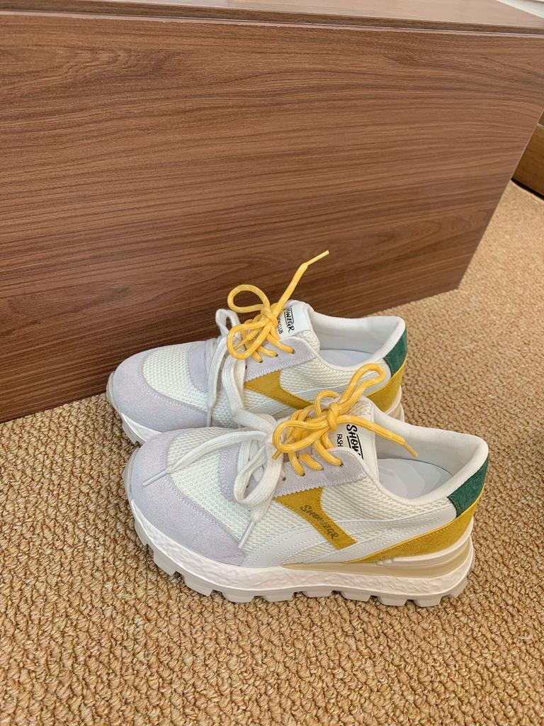 8Cm thick-soled inner height-increasing German training shoes women's 2025 new autumn versatile casual sports Forrest Gump shoes flat single shoes