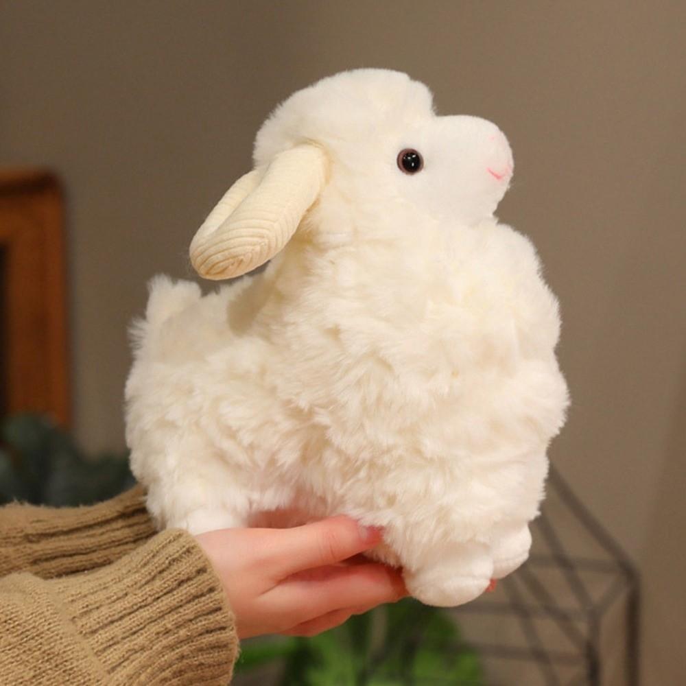 Cartoon Lamb Plush Toy Fluffy Animal Fluffty Doll Sheep Plush Doll  Home Decor