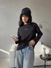 European and American Style Niche Temperament Popular Printing 100% Cotton T-shirt Lazy Style Lady