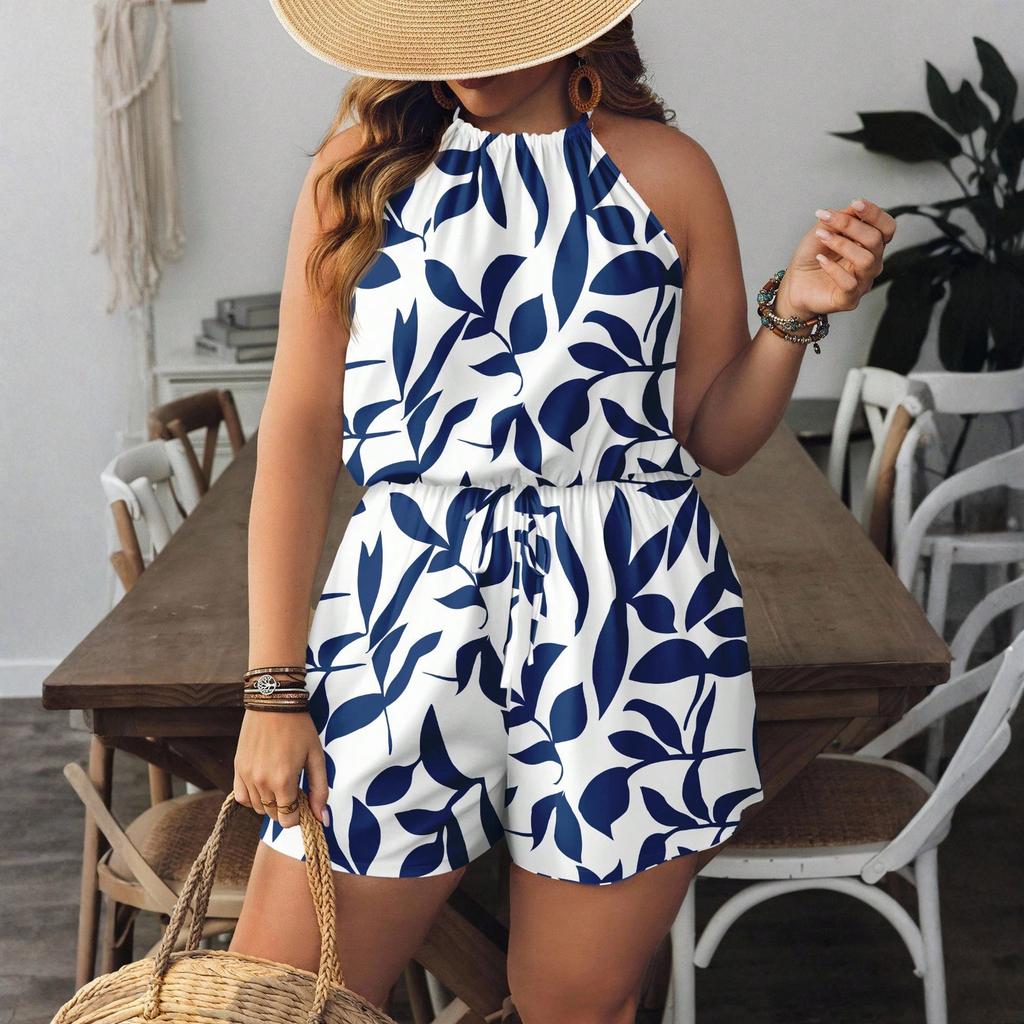 Women's Fashionable Casual -color One-piece Pants