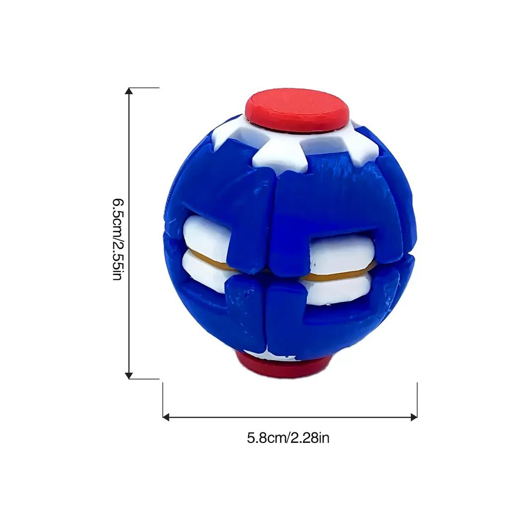 Color Press Rotate Fidget Spinner Ball Creative Stress Relief Hand Toy Portable Mini Educational Fidget Gift For Kids Adults