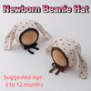 INS Cute Baby Ear Protection Hats Long Ear Soft Baby Fetal Cap Windproof Breathable Infant Bonnet Hat Children