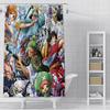 Hot P-PieceS Japan Anime One Shower Curtain Waterproof Polyester Fabric Paint Bath Curtain Home Bathroom Decor Curtain With Hook