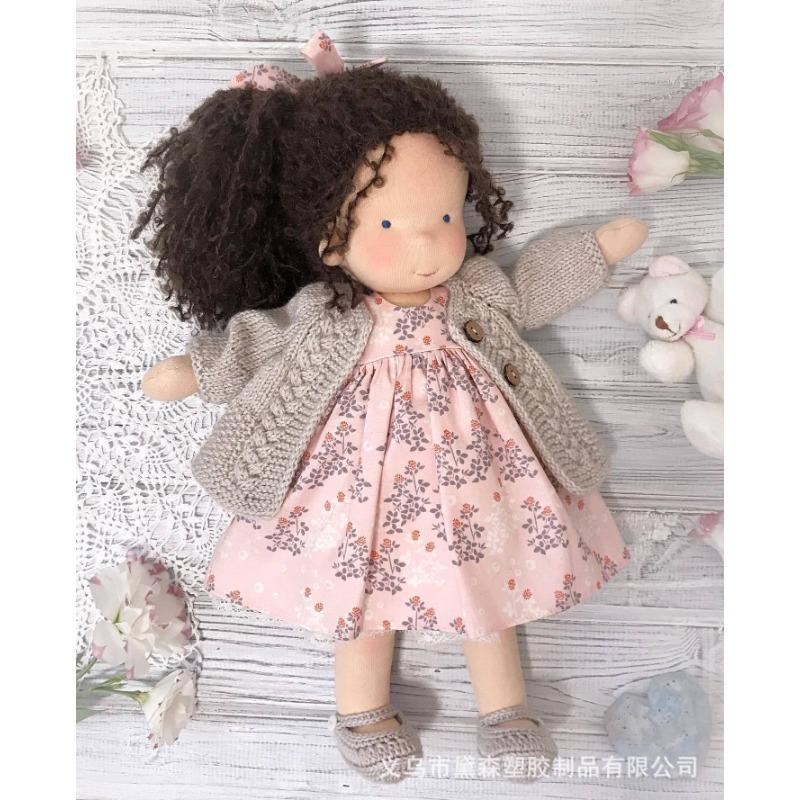 Cotton Body Waldorf Doll Doll Artist Handmade Mini Dress-up Doll DIY Waldorf Doll