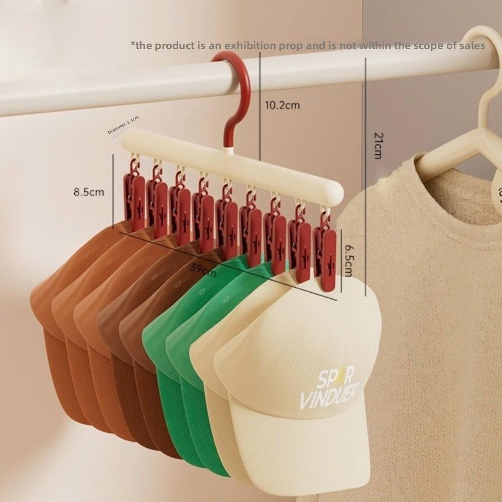 

New Multifunctional Clothing Storage Rack Space-saving Plastic Hat Hanger Reusable Continuous Hanger Household Supplies