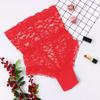 Women's Sexy Lingerie Plus Size Lace Garter Strap Transparent Lingerie Adjustable Double Breasted Belt Stockings Panties
