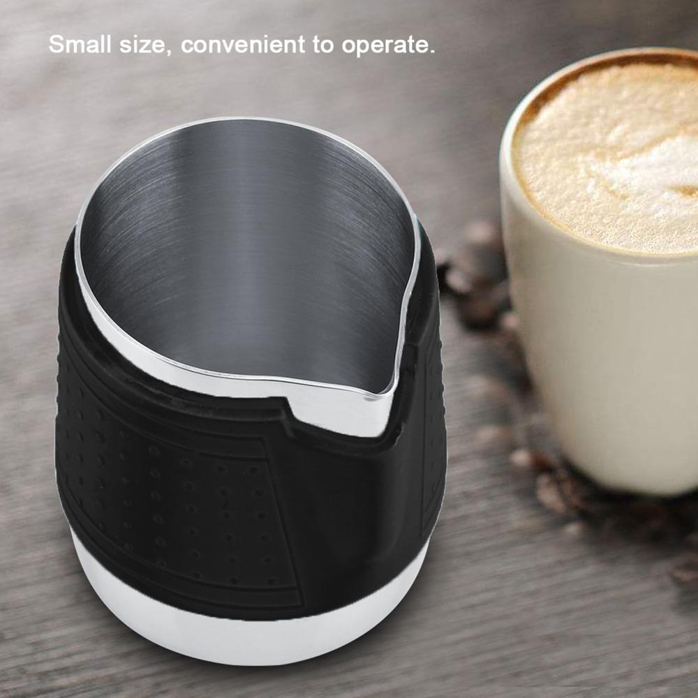 Black Frothing Milk Jug Stainless Steel Latte Pitcher Frothing Cup Milk Frothing Pitcher Latte Art