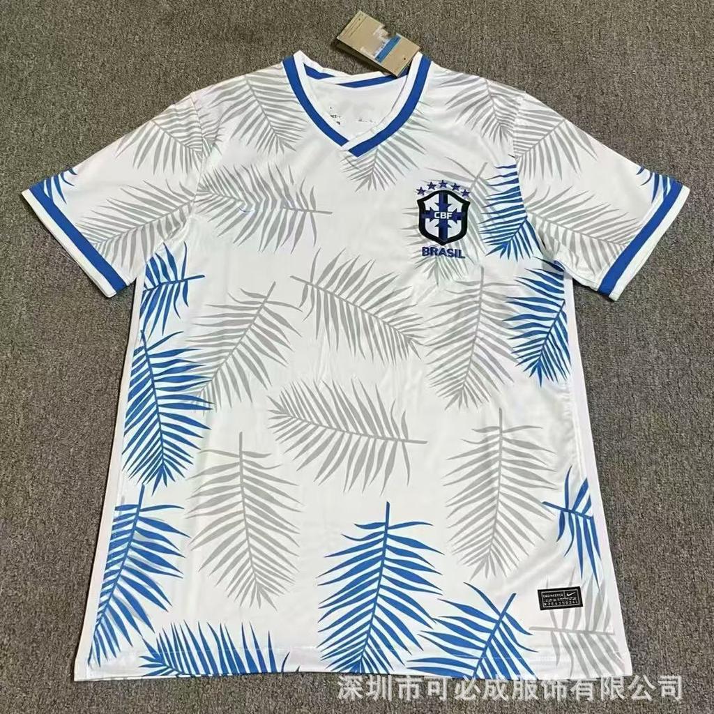 Großhandel und Einzelhandel Grenzüberschreitend Brasilien Nationalmannschaft Spezielles Gedenk-Kurzarm-Fußballtrikot Oberteil Kurzarm Fans