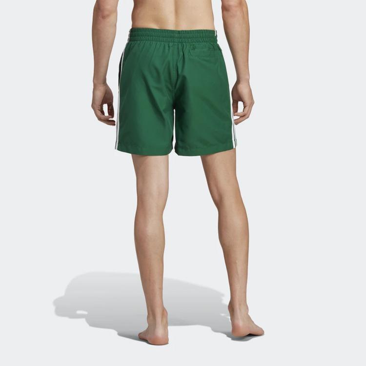 Adidas Originals Adicolor Solid Color Elastic Straight Casual Shorts Men shorts Green HT4408