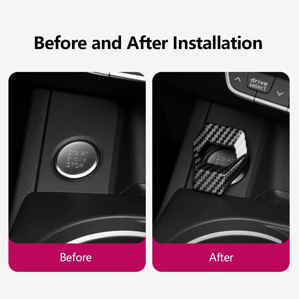 Auto Moto Motor Start Stop Taste Abdeckung Zündung Schalter Rotierenden Schutzhülle Motorrad Starten Ring Dekoration Aufkleber