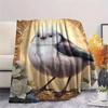 1Pc SacredBird Print Flannel Blanket, High quality Comfortable for All Seasons, Home Decor, Warmth and Comfort, Perfect for Christmas Gifts