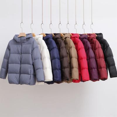 Autumn and Winter New Light Down Jackets Women's Short Thickened Bread Jackets Loose Hooded Jackets Trendy