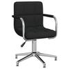 VidaXL Swivel Office Chair Black, Fabric.