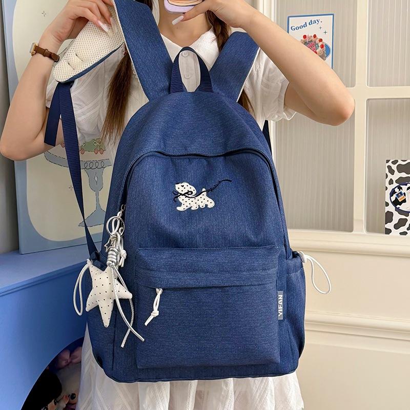 Schoolbag Korean Cute College School Bag Female Junior High School Elementary School Student Versatile Large Capacity Backpack Leisure Travel