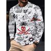 Casual Versatile Men's Long-sleeved Loose Top Fashionable Breathable Pullovers Long Sleeves Men’s